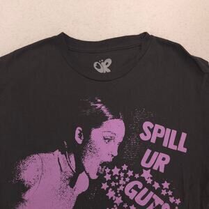 Olivia Rodrigo Guts Tour Short Sleeve Crew Neck T-Shirt Mens Size M Black